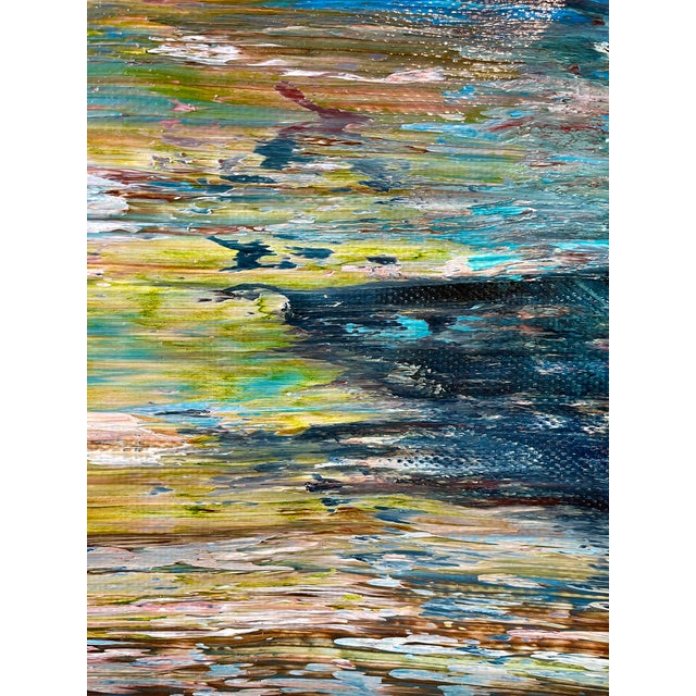 Contemporary Abstract Oil on Linen "Abstract Informal 2023-2104-5" by Robert Niesse For Sale - Image 6 of 8