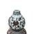 Vintage Gourd Shape Copper Red Underglaze Floral Graphic Porcelain Vase For Sale - Image 4 of 9
