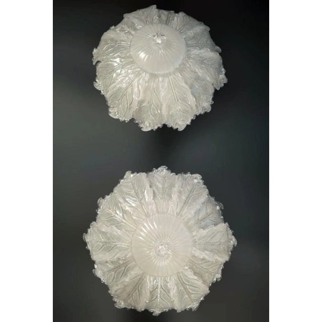 1960s Clear Graniglia Murano Flush Mount For Sale - Image 12 of 12
