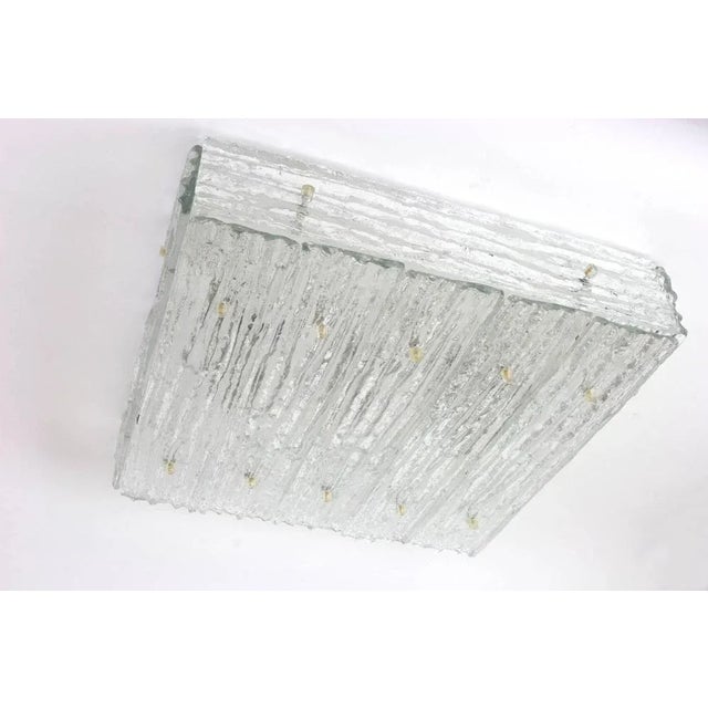 Metal Large Austrian Murano Glass Flushmount by Kalmar, 1960s For Sale - Image 7 of 18