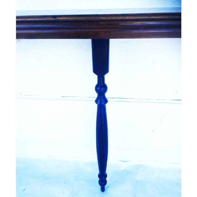 Long Antique Black and Walnut Console Table, Western Europe, Late 19th Century For Sale - Image 3 of 18