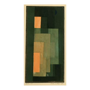 Paul Klee 'Tower in Orange and Green' Archival Pigment Print Unframed Reproduction