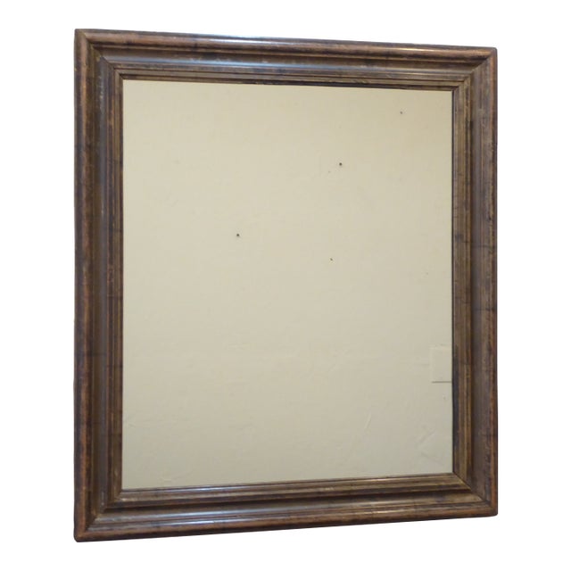 Antique Dark Silvery Mirror For Sale