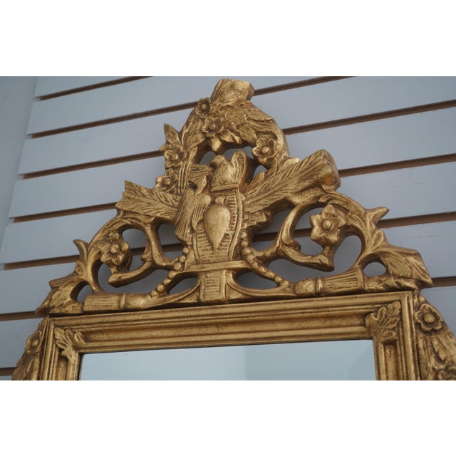 Friedman Brothers #6343 Small Gold Carved Beveled Mirror For Sale In Philadelphia - Image 6 of 10