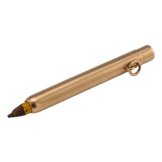 Antique English 15k Gold Mechanical Pencil from Sampson Mordan Co., 1914 For Sale