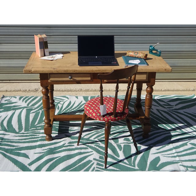Rustic Oak Desk, 1930s For Sale - Image 10 of 18