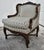 French Country Vintage Carved Oak Country French Style Boudoir Chair For Sale - Image 3 of 12