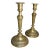 Antique 18th Century English Brass Candlesticks - a Pair For Sale