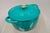Mid Century Modern Style Green Cast Iron Dutch Oven 6.5 Qt 6.2 L Pot with Lid. Item features 6.5 Qt, 6.2 L capacity, heavy...