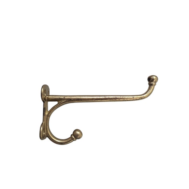 Mid 20th Century Large Scale Solid Brass Equestrian Horse Tack Hooks- A Pair For Sale - Image 5 of 18