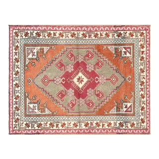 1960s Turkish Oushak Rug For Sale