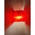 Contemporary scenographic red “tronchi” wall sconces in venini style. Set of two. hand-made in murano glass , all made in...