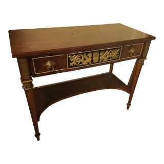 Neo Classical Egyptian Revival Console With Drawer by John Widdicomb For Sale