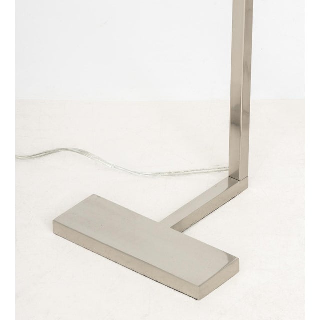 Cedric Hartman Cedric Hartman Style Chrome Floor Lamps, Pair For Sale - Image 4 of 5