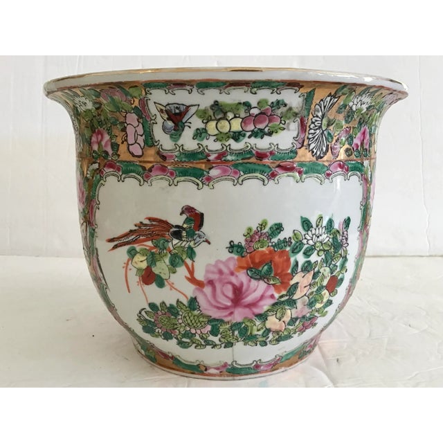 1950s Rose Medallion Cachepot Small For Sale - Image 5 of 11