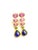 Art Deco Bochic “Capri” Natural Vintage Ruby, Sapphire & Emerald Set In 18K Gold & Silver For Sale - Image 3 of 11