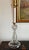 Early 20th Century Wheel Cut Glass Candlestick Lamps - a Pair For Sale - Image 4 of 18