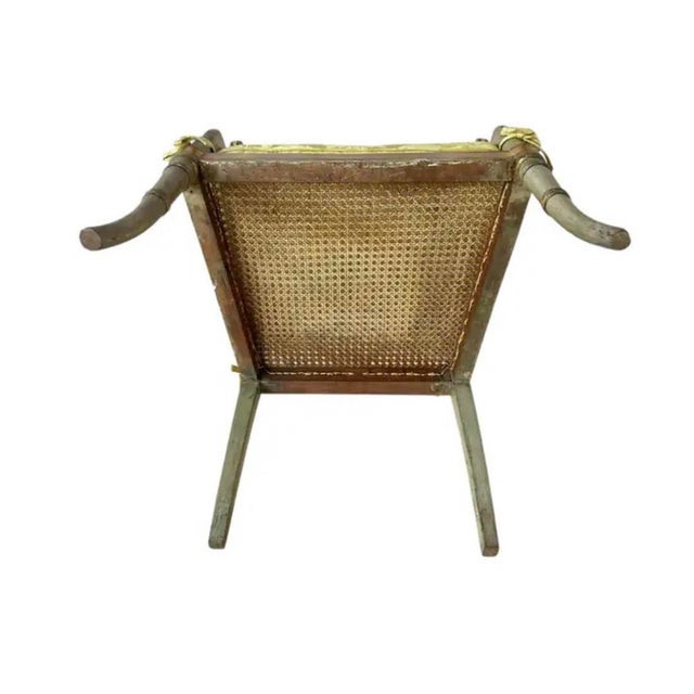 19th Century 19th Century English Regency Painted and Giltwood Armchairs For Sale - Image 5 of 9