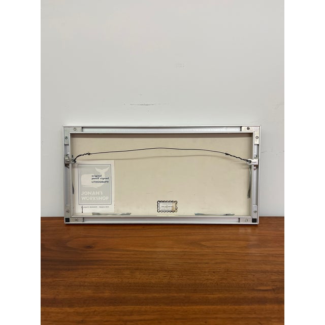 Vintage Pencil-Signed Coastal Lighthouse Lithograph by Virginia Miller for Jonah's Workshop, Searsport Maine For Sale - Image 9 of 10