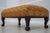 Traditional Ball & Claw Mahogany Newly Upholstered Stool or Ottoman For Sale - Image 3 of 12