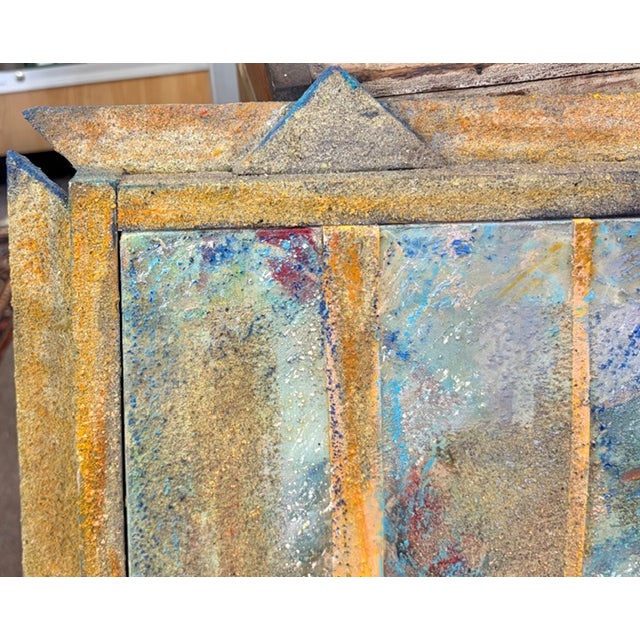 Mid-Century Modern Original Listed Artist Helene Steene Mixed Media Painting - Artwork, Signed, Dated For Sale - Image 3 of 10