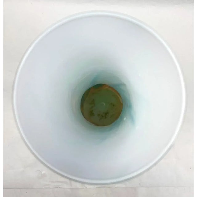 Vintage Space Age Multiple Colors Opaline Florence Vase, 1958 For Sale - Image 9 of 10