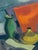 Contemporary Abstract Still Life, "Bottles" , Oil on Canvas by M. Zena Lesser For Sale - Image 3 of 7