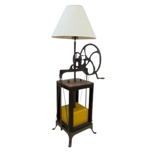 1990s Rustic Cottage Floor Lamp