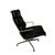 1960s Soft Pad Lounge Chair Black Leather Eames Herman Miller For Sale - Image 5 of 7