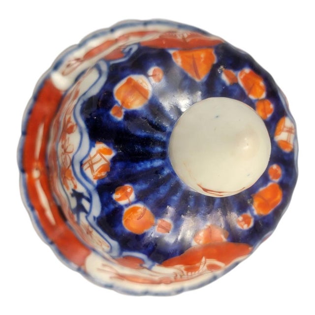 Japanese Imari Porcelain Ginger Jar with Lid For Sale - Image 6 of 11