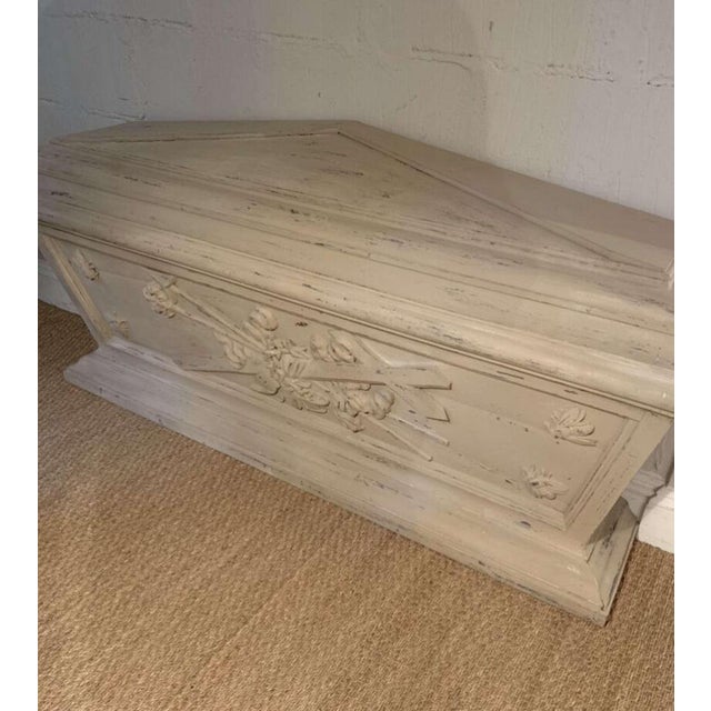 Painted Sarcophagus Panel with Bee Decoration, 1800s For Sale - Image 16 of 18