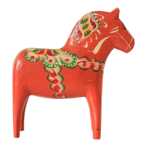 Vintage Traditional Swedish Dala Horse Figure