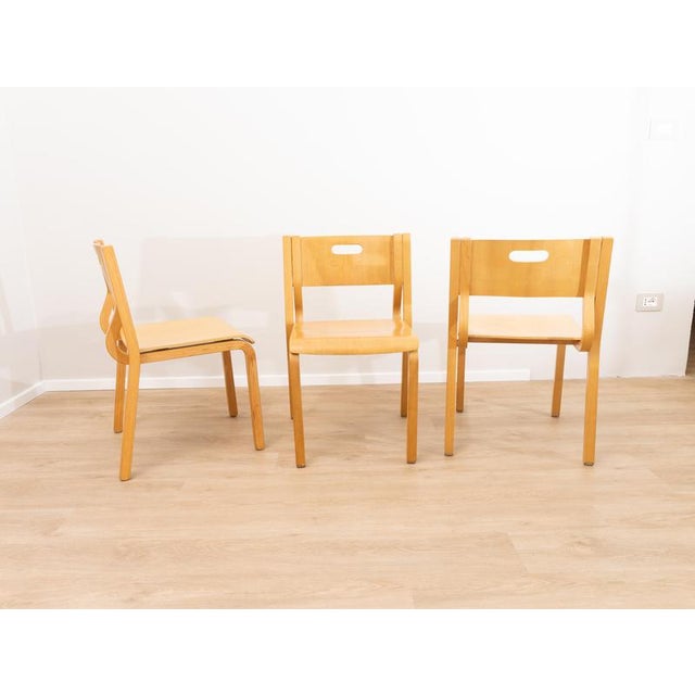 Set of 3 rare chairs by zanotta chairs, made in italy, 1970s. This introvable and particular set of chairs by zanotta...