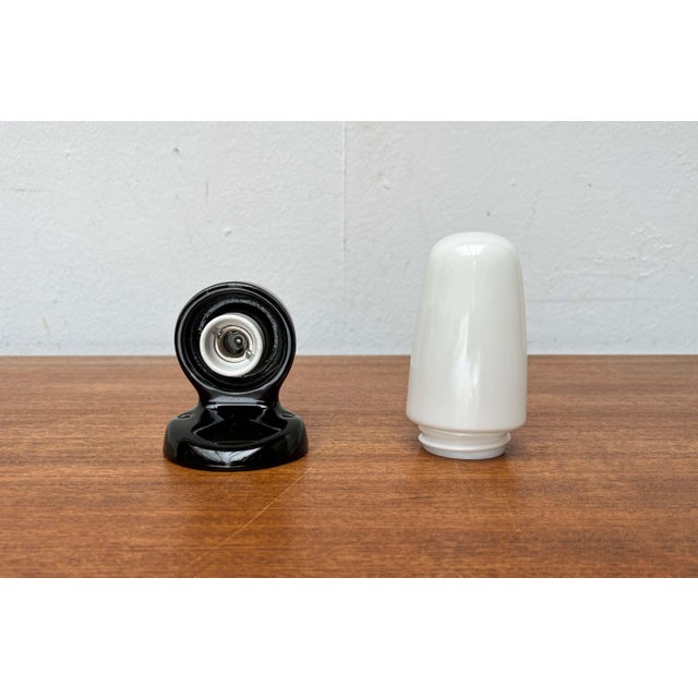 Mid-Century Modern German Ceramic 6067 Sconce by Wilhelm Wagenfeld for Lindner, 1950s For Sale - Image 10 of 18