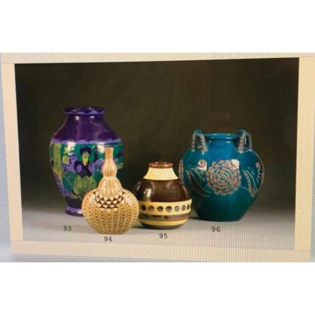 Brown Soliflore Vase from Atelier Primavera, 1915-1925 For Sale - Image 8 of 13