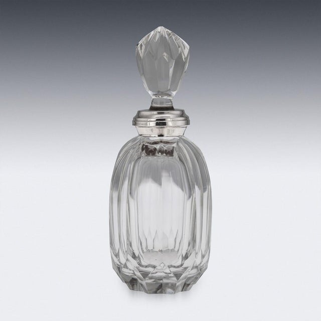 Antique German Silver and Cut Glass Decanter, 1900s For Sale - Image 5 of 14