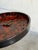 Mid-Century Modern Red Fat Lava Glaze Ceramic Plate 1960s For Sale - Image 4 of 10