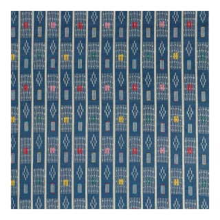 Sanderson Safar Fabric in Indigo/Multi For Sale
