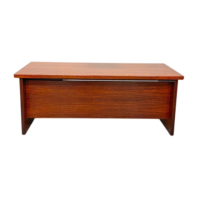 Mid 20th Century Danish Rosewood Executive Desk For Sale - Image 4 of 14