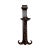 This 1920's antique forged iron sconce has a scroll at the top and curl at the bottom of it. The sconces stem is at an...