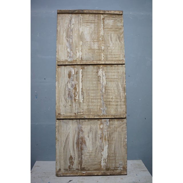 1920s Vintage Tree of Life Hand-Carved Wood Door Panel – Colorful Architectural Wall Accent 84x36 For Sale - Image 5 of 6