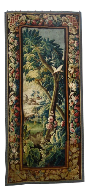 Aubusson Verdure French Tapestry Wall Hanging 18 Century