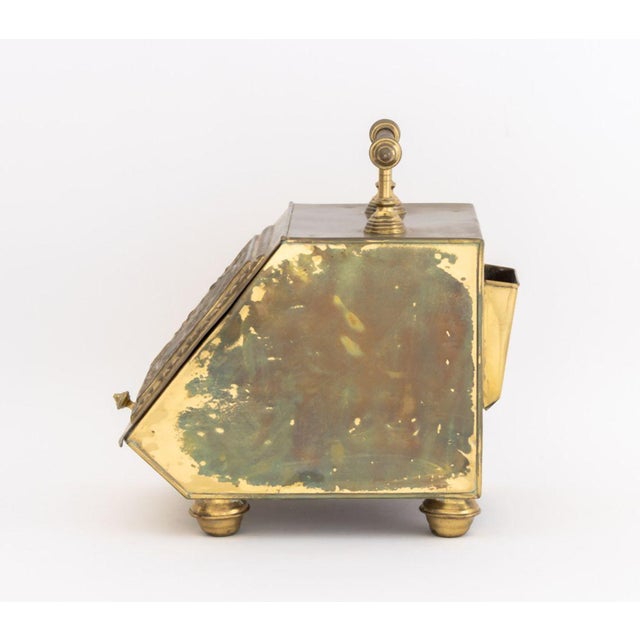 Metal Victorian Brass Coal Scuttle, 19th C. For Sale - Image 7 of 8