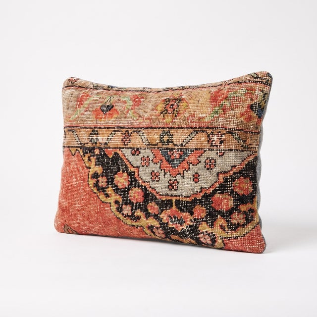 Mid-Century Modern Turkish Lumbar Rug Pillow Cover 16'' X 24'' For Sale - Image 3 of 4