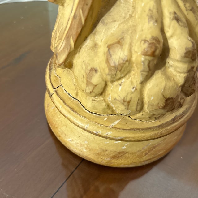 Vintage 1970 Hand Carved Owl Sculputure by Sarrid LTD For Sale - Image 11 of 11