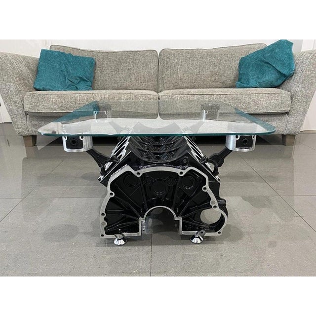 Industrial V8 Motor Block Coffee Table For Sale - Image 13 of 14