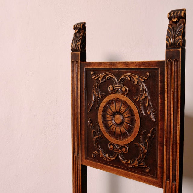 Vintage Carved Wooden Chairs, 1920s, Set of 6 For Sale - Image 15 of 18