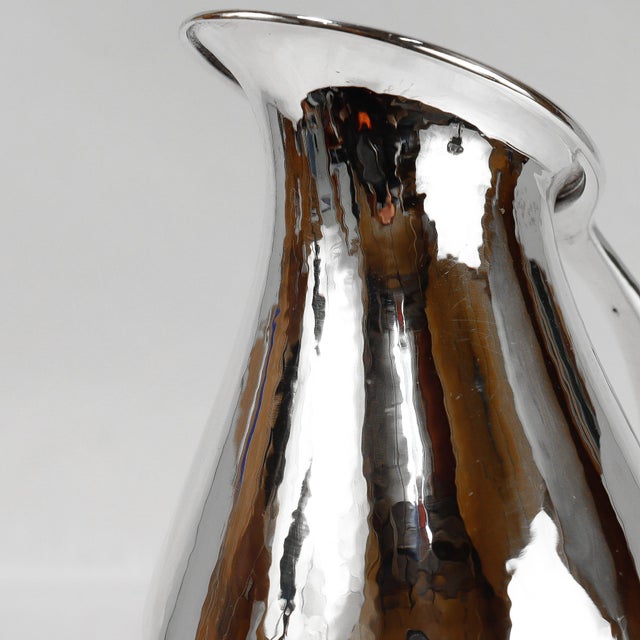 Vintage Georg Jensen Modernist Sterling Silver Pitcher No. 432a by Johan Rohde For Sale - Image 14 of 15