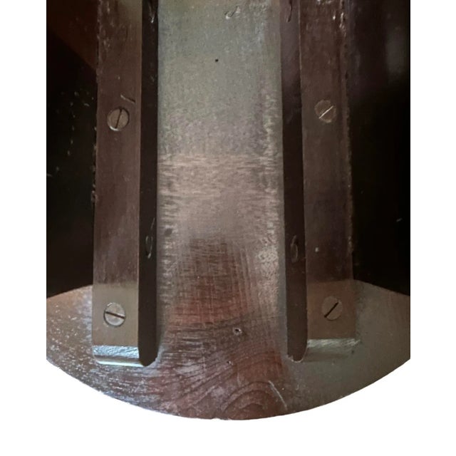 Antique Arts & Crafts / Mission Wood Splay Leg Stool With Mortise and Tenon Joinery, Circa 1915 For Sale - Image 10 of 11