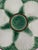1920s Antique French Longchamp Majolica Green and White Oyster Plate For Sale - Image 6 of 13